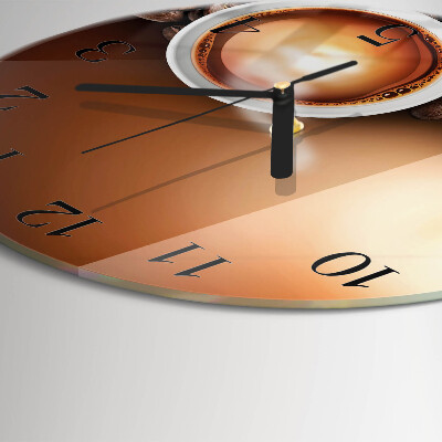 Reloj de pared redondo Café