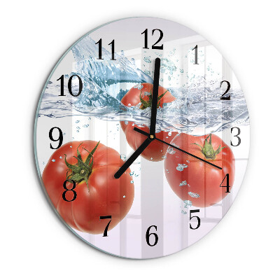 Reloj de pared redondo Tomates