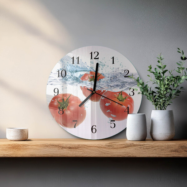 Reloj de pared redondo Tomates