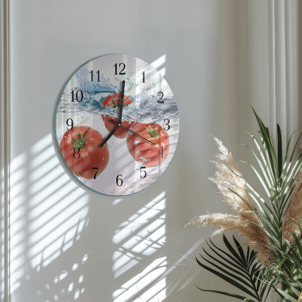 Reloj de pared redondo Tomates