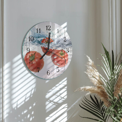 Reloj de pared redondo Tomates