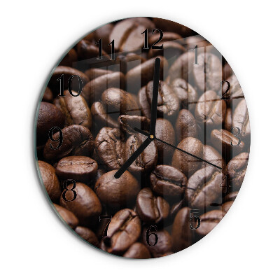 Reloj de pared redondo Granos de café
