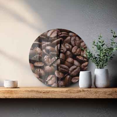 Reloj de pared redondo Granos de café
