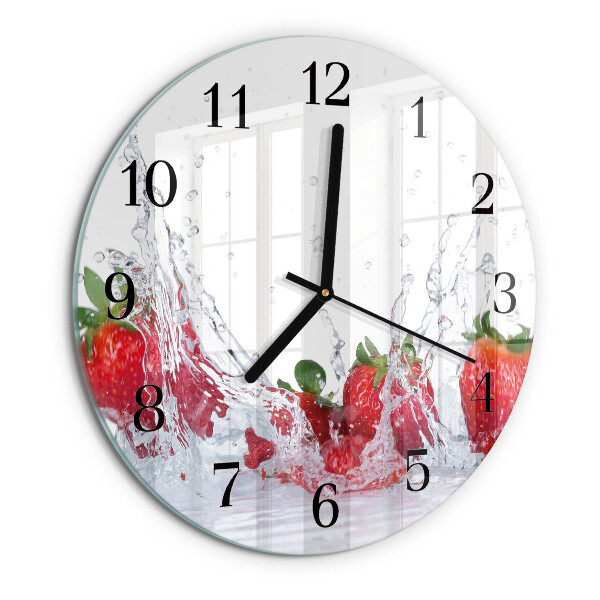 Reloj de pared redondo Fresa