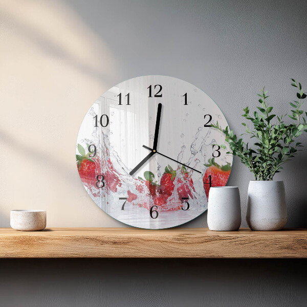 Reloj de pared redondo Fresa