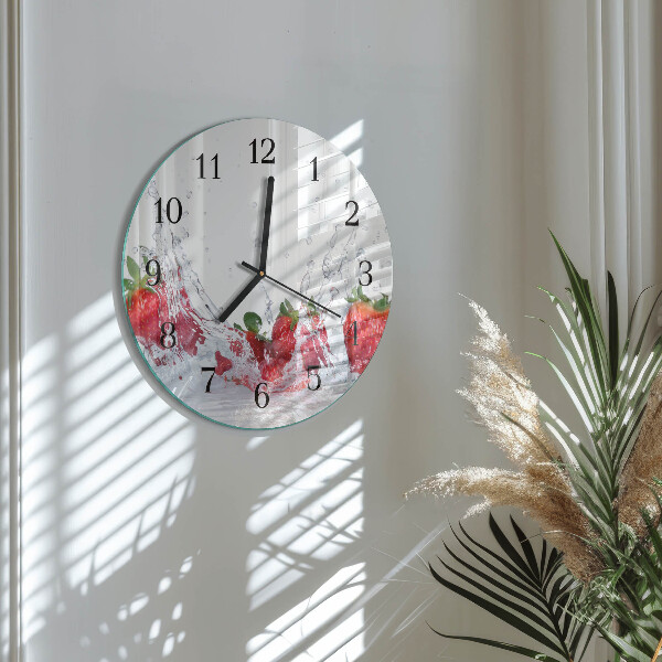 Reloj de pared redondo Fresa
