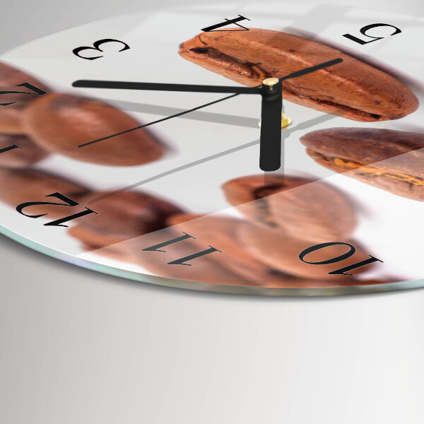 Reloj de pared redondo Granos de café