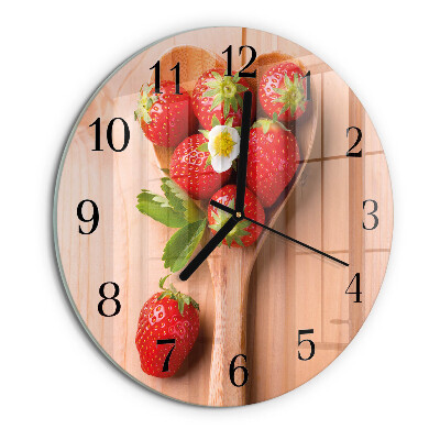 Reloj de pared redondo Fresa
