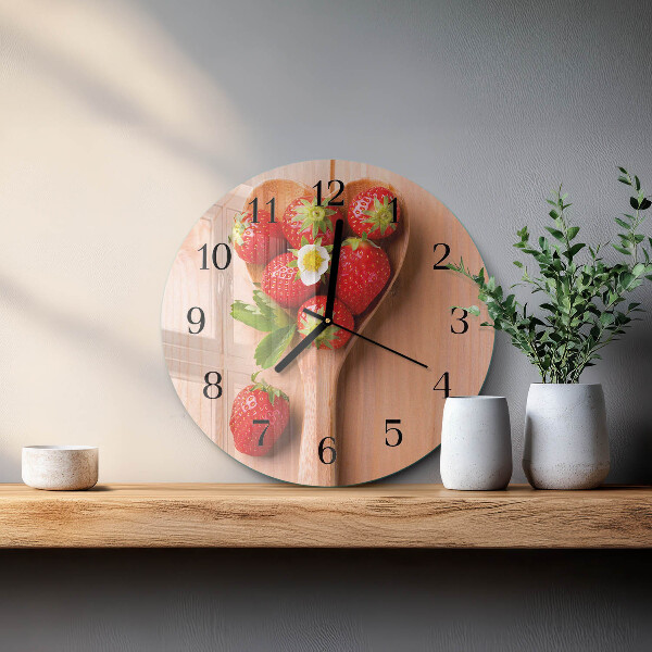 Reloj de pared redondo Fresa