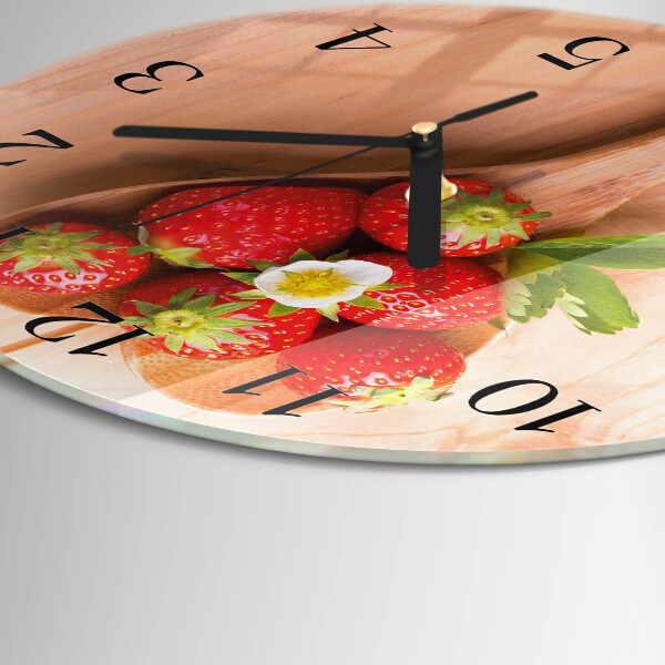 Reloj de pared redondo Fresa
