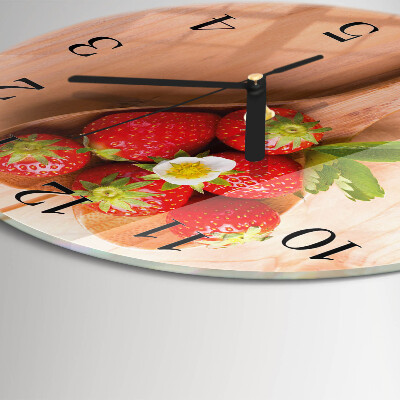 Reloj de pared redondo Fresa