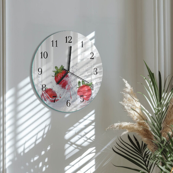 Reloj de pared redondo Fresa