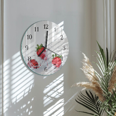 Reloj de pared redondo Fresa