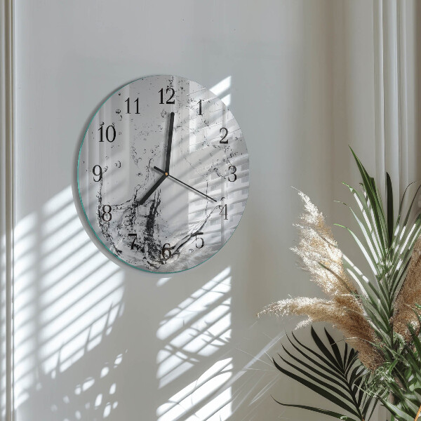 Reloj de pared redondo Agua