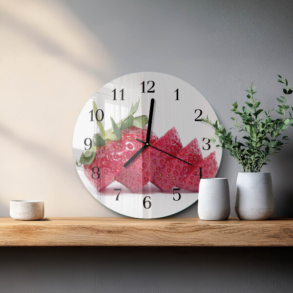 Reloj de pared redondo Fresa