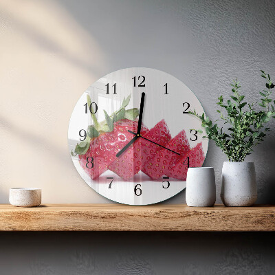 Reloj de pared redondo Fresa