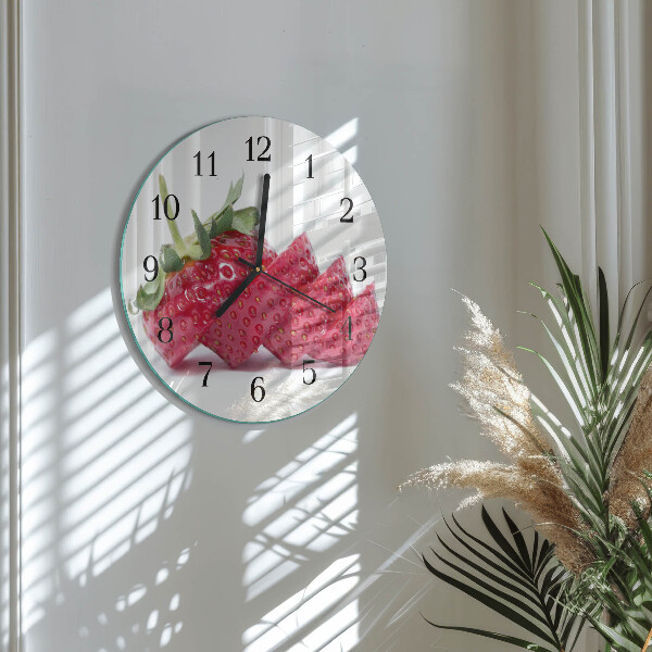 Reloj de pared redondo Fresa