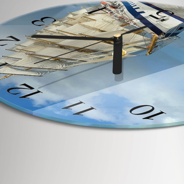 Reloj de pared redondo Barco