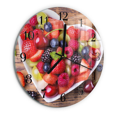 Reloj de pared redondo Fruta