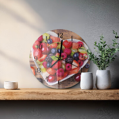 Reloj de pared redondo Fruta