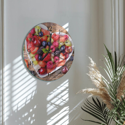 Reloj de pared redondo Fruta