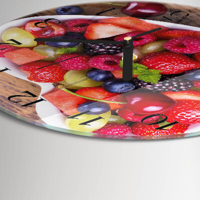 Reloj de pared redondo Fruta