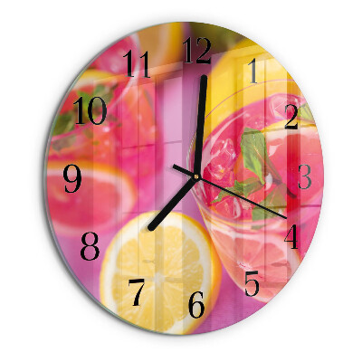 Reloj de pared redondo Cítrico