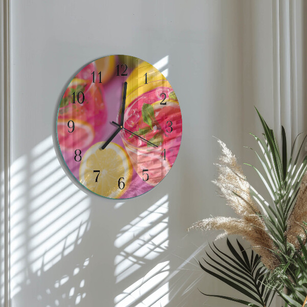Reloj de pared redondo Cítrico