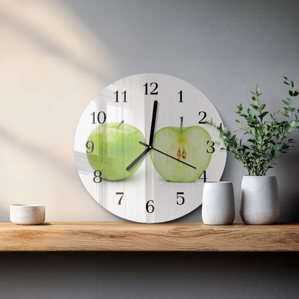 Reloj de pared redondo Manzana