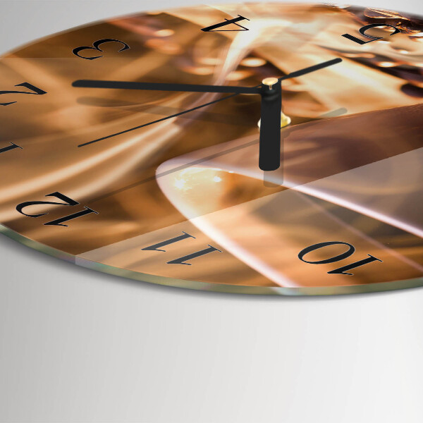 Reloj de pared redondo Café
