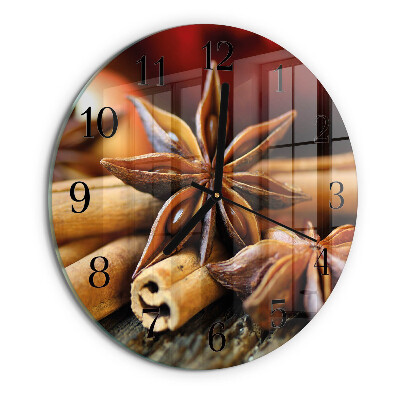 Reloj de pared redondo Anís Canela