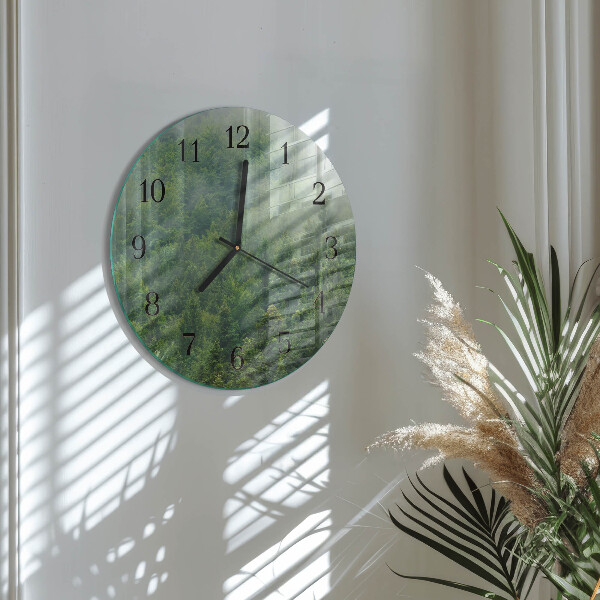 Reloj de pared redondo Bosque brumoso
