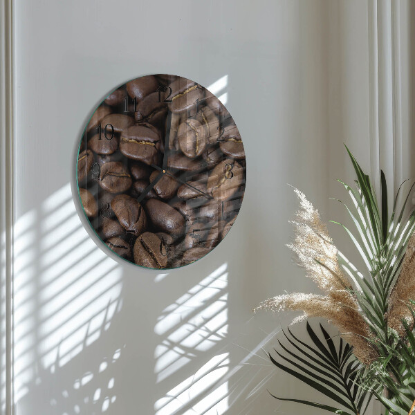 Reloj de pared redondo Café