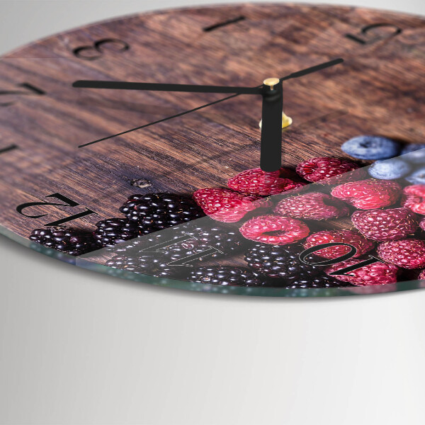 Reloj de pared redondo Frutos del bosque