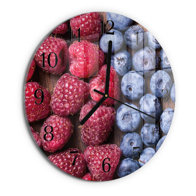 Reloj de pared redondo Frutos del bosque