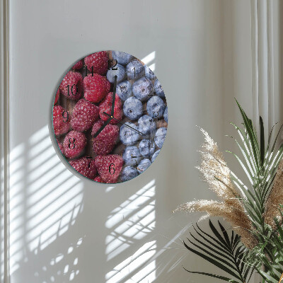 Reloj de pared redondo Frutos del bosque