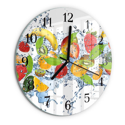 Reloj de pared redondo Agua de frutas