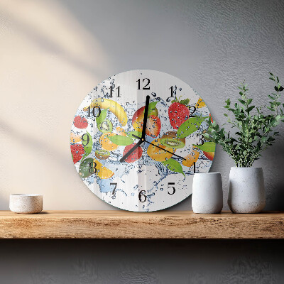 Reloj de pared redondo Agua de frutas