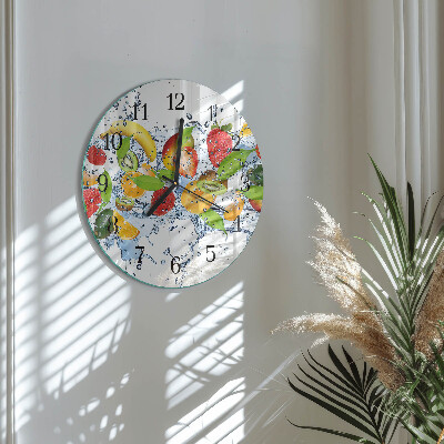 Reloj de pared redondo Agua de frutas