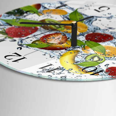 Reloj de pared redondo Agua de frutas