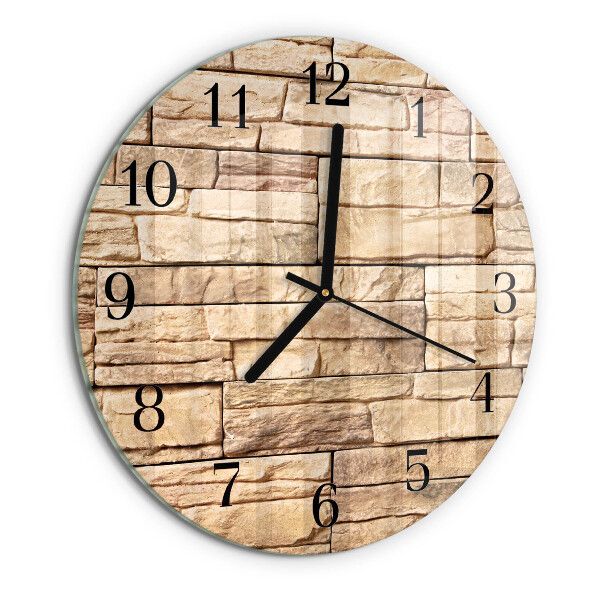 Reloj de pared redondo Escoria de huella