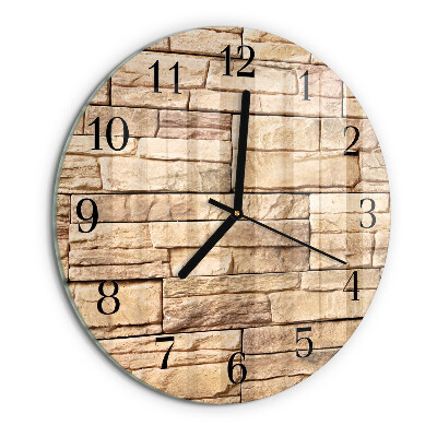 Reloj de pared redondo Escoria de huella