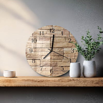 Reloj de pared redondo Escoria de huella