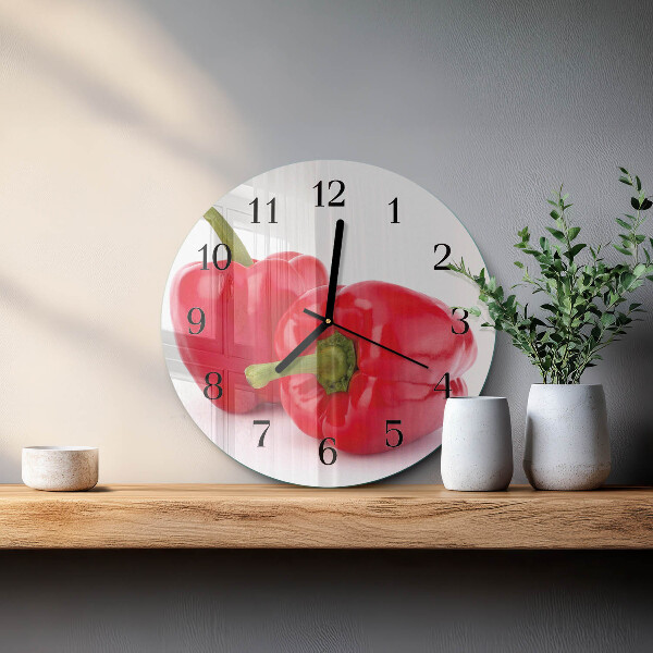 Reloj de pared redondo Pimienta