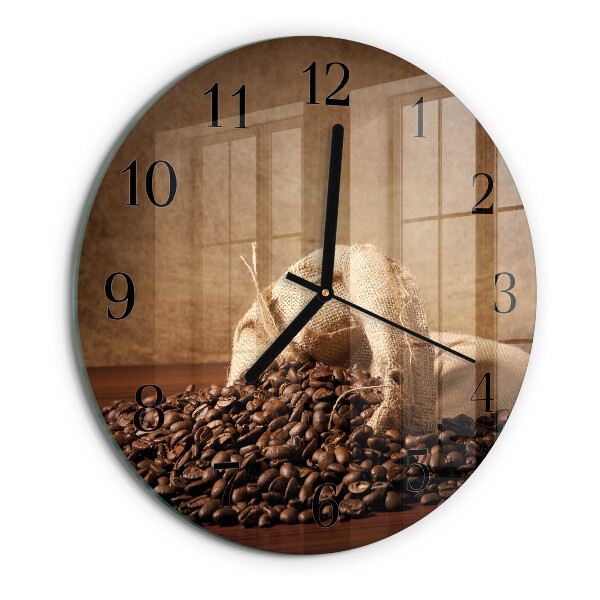 Reloj de pared redondo Café