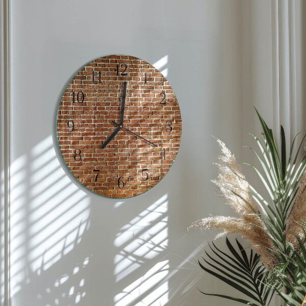 Reloj de pared redondo Ladrillo