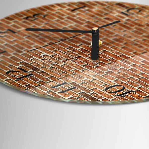 Reloj de pared redondo Ladrillo