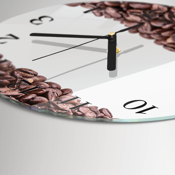 Reloj de pared redondo Granos de café