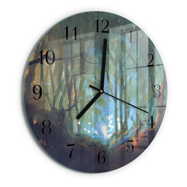 Reloj de pared redondo Bosque místico