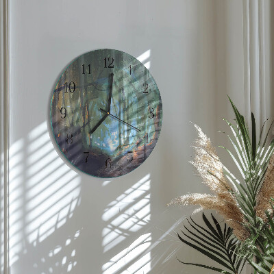 Reloj de pared redondo Bosque místico